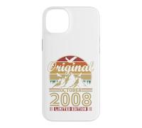 Vintage Cadeau Anniversaire 18 Ans pour Né en Octobre 2008 Coque pour iPhone 14 Plus