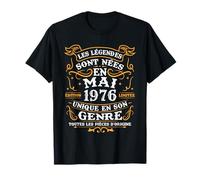 Vintage Cadeau d'anniversaire 50 Ans Nés en Mai 1976 T-Shirt