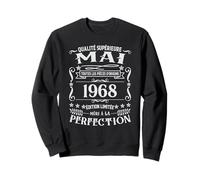 Vintage Cadeau d'anniversaire 58 Ans pour Né en Mai 1968 Sweatshirt