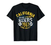 Vintage California Wave Surf Riders 1961 Long Beach T-Shirt