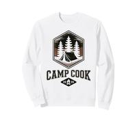 Vintage Camp Cook BBQ Chef est Le Directeur de l'équipe hôte du Camping, Smore Sweatshirt