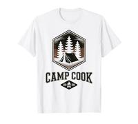 Vintage Camp Cook BBQ Chef est Le Directeur de l'équipe hôte du Camping, Smore T-Shirt
