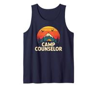 Vintage Camp Counselor Directeur de l'équipe de Camping d'été Débardeur