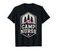 Vintage Camp Infirmière Host Crew Personnel Conseiller Cousins Squad T-Shirt Graphique avec Valeur