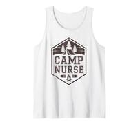 Vintage Camp Infirmière Infirmière École Camping Host Squad Débardeur