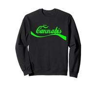 Vintage Cannabis Art Retro Marijuana THC Retro 420 Day Weed Sweatshirt
