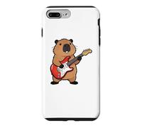 Vintage Capybara Rodents Punk Music Playing Guitar Coque pour iPhone 7 Plus/8 Plus