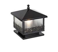 Vintage carré noix de coco étanche phare de patio européen extérieur paysage applique murale villa jardin porte lumière E27 décoration porche poteau lampadaires pilier réverbère pont patio