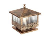 Vintage carré noix de coco étanche phare de patio européen extérieur paysage applique murale villa jardin porte lumière E27 décoration porche poteau lampadaires pilier réverbère pont patio
