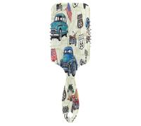 Vintage Cars Peigne 3D Ludique Brosse Antistatique Masseur de Cheveux Femme