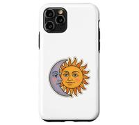 Vintage Céleste Lune et Soleil Rétro Cosmique Esthétique Coque pour iPhone 11 Pro