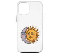 Vintage Céleste Lune et Soleil Rétro Cosmique Esthétique Coque pour iPhone 12/12 Pro