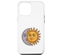 Vintage Céleste Lune et Soleil Rétro Cosmique Esthétique Coque pour iPhone 12 Pro Max