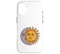 Vintage Céleste Lune et Soleil Rétro Cosmique Esthétique Coque pour iPhone 16