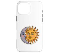 Vintage Céleste Lune et Soleil Rétro Cosmique Esthétique Coque pour iPhone 16 Pro Max