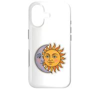 Vintage Céleste Lune et Soleil Rétro Cosmique Esthétique Coque pour iPhone 17