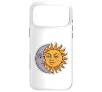 Vintage Céleste Lune et Soleil Rétro Cosmique Esthétique Coque pour iPhone 17 Pro Max