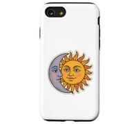 Vintage Céleste Lune et Soleil Rétro Cosmique Esthétique Coque pour iPhone SE (2020) / 7/8