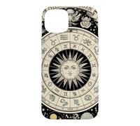 Vintage Celestial Navigation Astrologie Zodiaque Soleil Lune Étoiles Coque pour iPhone 15 Plus