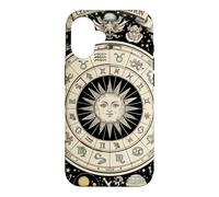 Vintage Celestial Navigation Astrologie Zodiaque Soleil Lune Étoiles Coque pour iPhone 16