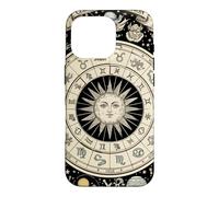 Vintage Celestial Navigation Astrologie Zodiaque Soleil Lune Étoiles Coque pour iPhone 16 Pro
