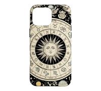 Vintage Celestial Navigation Astrologie Zodiaque Soleil Lune Étoiles Coque pour iPhone 16 Pro Max
