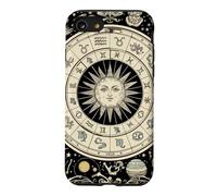 Vintage Celestial Navigation Astrologie Zodiaque Soleil Lune Étoiles Coque pour iPhone SE (2020) / 7/8