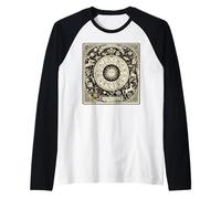 Vintage Celestial Navigation Astrologie Zodiaque Soleil Lune Étoiles Manche Raglan