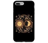 Vintage Celestial Sun Moon Spiritual Harmony Coque pour iPhone 7 Plus/8 Plus