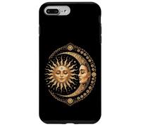 Vintage Celestial Sun Moon Spiritual Harmony Coque pour iPhone 7 Plus/8 Plus
