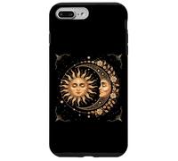 Vintage Celestial Sun Moon Spiritual Harmony Coque pour iPhone 7 Plus/8 Plus