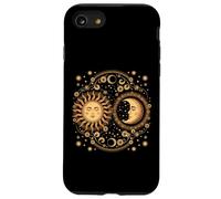 Vintage Celestial Sun Moon Spiritual Harmony Coque pour iPhone SE (2020) / 7/8