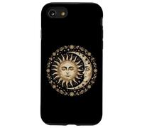 Vintage Celestial Sun Moon Spiritual Harmony Coque pour iPhone SE (2020) / 7/8