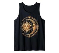 Vintage Celestial Sun Moon Spiritual Harmony Débardeur