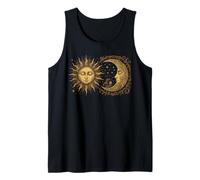 Vintage Celestial Sun Moon Spiritual Harmony Débardeur