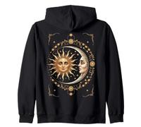 Vintage Celestial Sun Moon Spiritual Harmony Sweat à Capuche