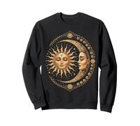 Vintage Celestial Sun Moon Spiritual Harmony Sweatshirt