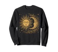 Vintage Celestial Sun Moon Spiritual Harmony Sweatshirt
