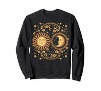 Vintage Celestial Sun Moon Spiritual Harmony Sweatshirt