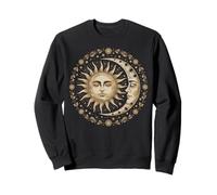Vintage Celestial Sun Moon Spiritual Harmony Sweatshirt