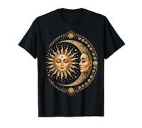 Vintage Celestial Sun Moon Spiritual Harmony T-Shirt