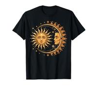 Vintage Celestial Sun Moon Spiritual Harmony T-Shirt
