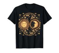 Vintage Celestial Sun Moon Spiritual Harmony T-Shirt