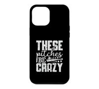 Vintage Ces terrains sont Fous Baseball drôle Coque pour iPhone 12 Pro Max