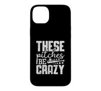 Vintage Ces terrains sont Fous Baseball drôle Coque pour iPhone 14 Plus