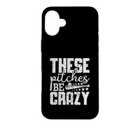 Vintage Ces terrains sont Fous Baseball drôle Coque pour iPhone 16 Plus