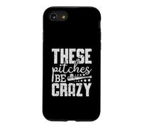 Vintage Ces terrains sont Fous Baseball drôle Coque pour iPhone SE (2020) / 7/8