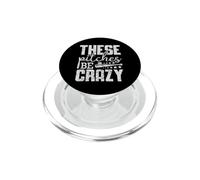 Vintage Ces terrains sont Fous Baseball drôle PopSockets PopGrip pour MagSafe