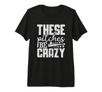 Vintage Ces terrains sont Fous Baseball drôle T-Shirt Haut de Gamme