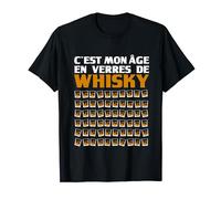 Vintage C'est Mon Âge en Verres Whisky 60 ans Anniversaire T-Shirt